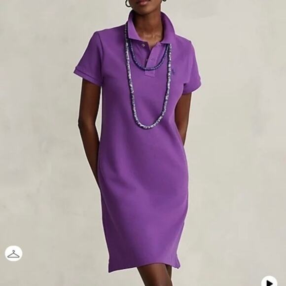 Polo Ralph Lauren Sz M The Mesh Mini Dress in Dark Violet Purple Tennis Preppy - Picture 2 of 16